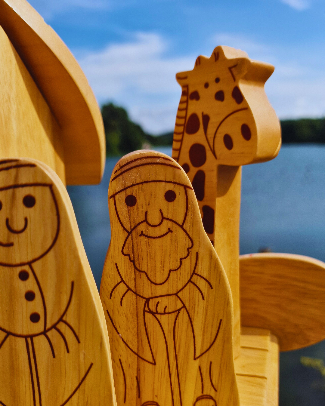 Natural Wood Noah's Ark