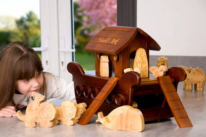 Natural Wood Noah's Ark