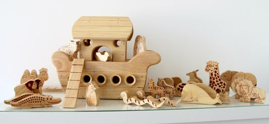 Natural Wood Noah's Ark