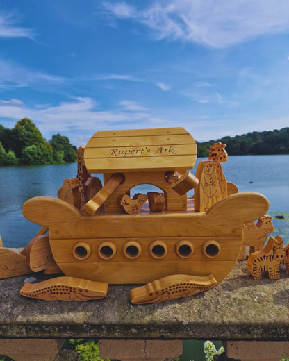 Natural Wood Noah's Ark